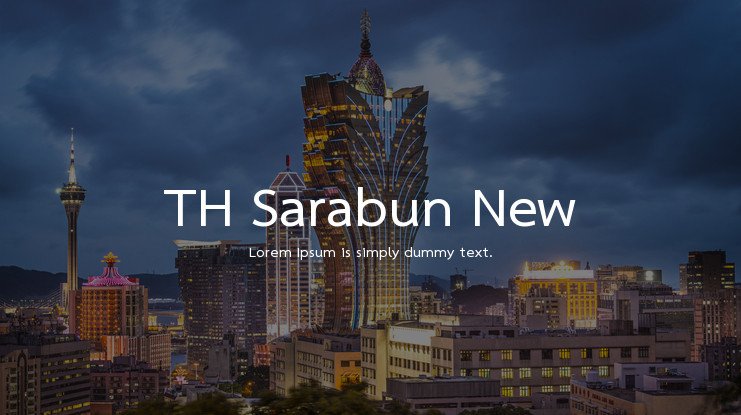 font th sarabun new